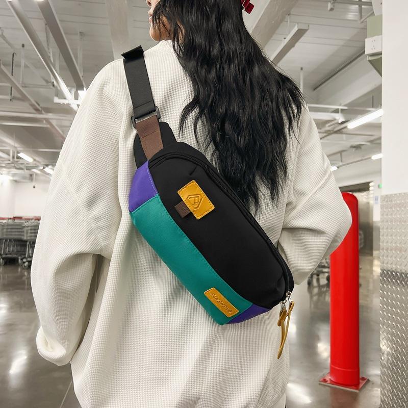 Дорожная сумка для пары контрастного цвета, поясная сумка, маленькая квадратная сумка через плечо