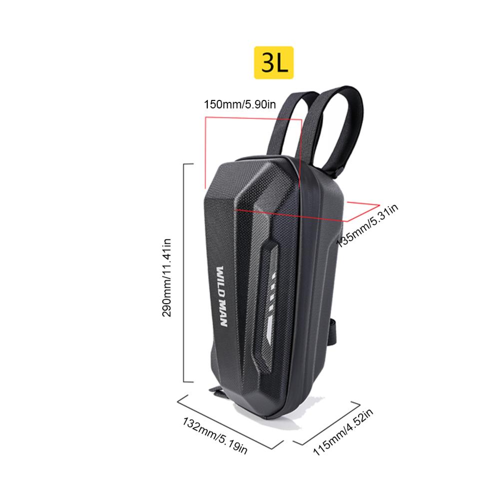 Передняя сумка для электросамоката 1-5 л для Xiaomi M365 PRO 2, водонепроницаемая сумка с жестким корпусом, крепящаяся на руль, для хранения для Kugoo M4