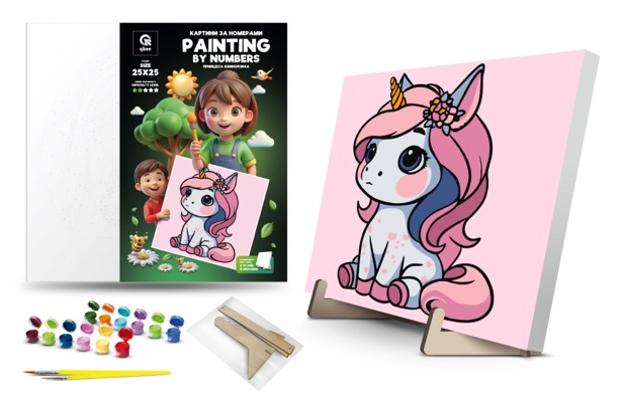 Qbee Zestaw Do Malowania Sztuka Princess Unicorn 5 Elementów