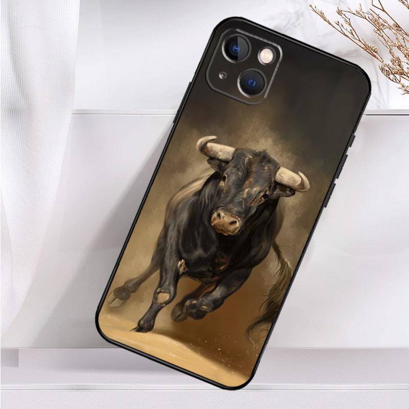 Bullfight Bull Fighter Case For iPhone 14 16 15 Pro Max 11 12 13 Mini 7 8 Plus X XR XS MAX Soft Shockproof Cover