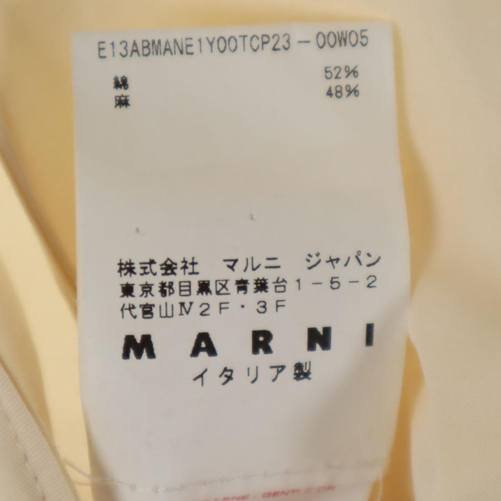 Marni Сделано в Италии Смесь льна Без рукавов Цельный 38 Бежевый Женский Б/у