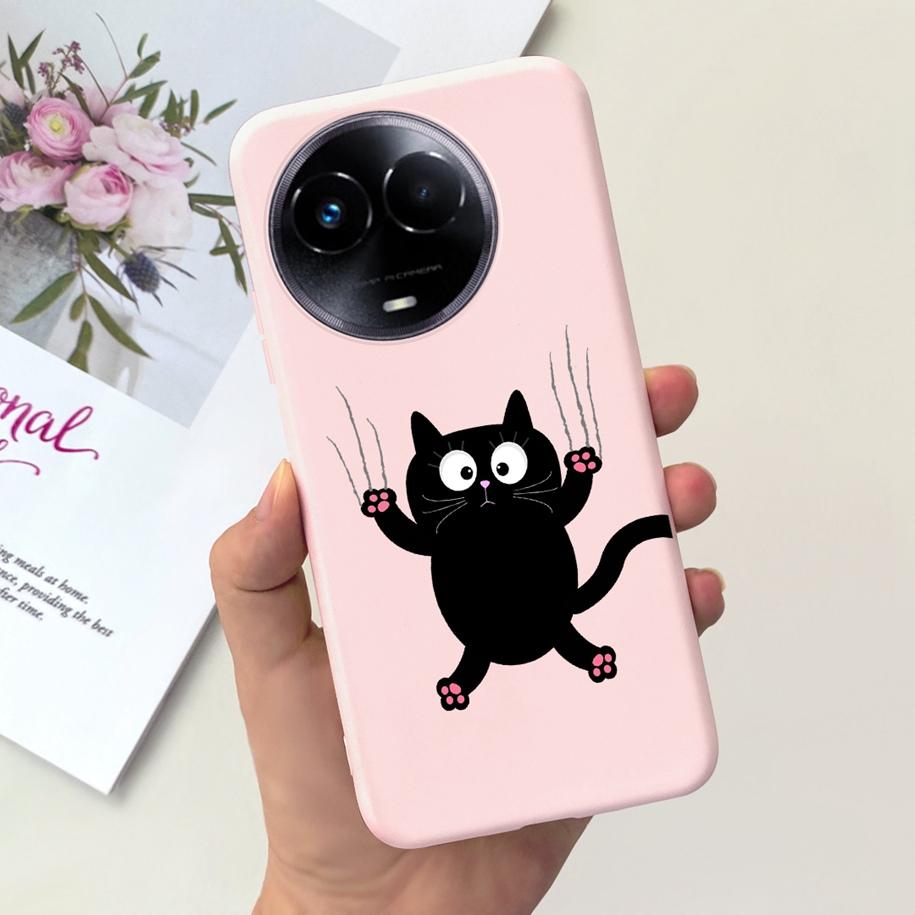 Ударопрочный Чехол Для Realme 11 5G / Realme 11X Чехол На Телефон Модный Девушки Мягкий Силикон Funda Для Realme11 11 X 2023 RMX3785 Coque