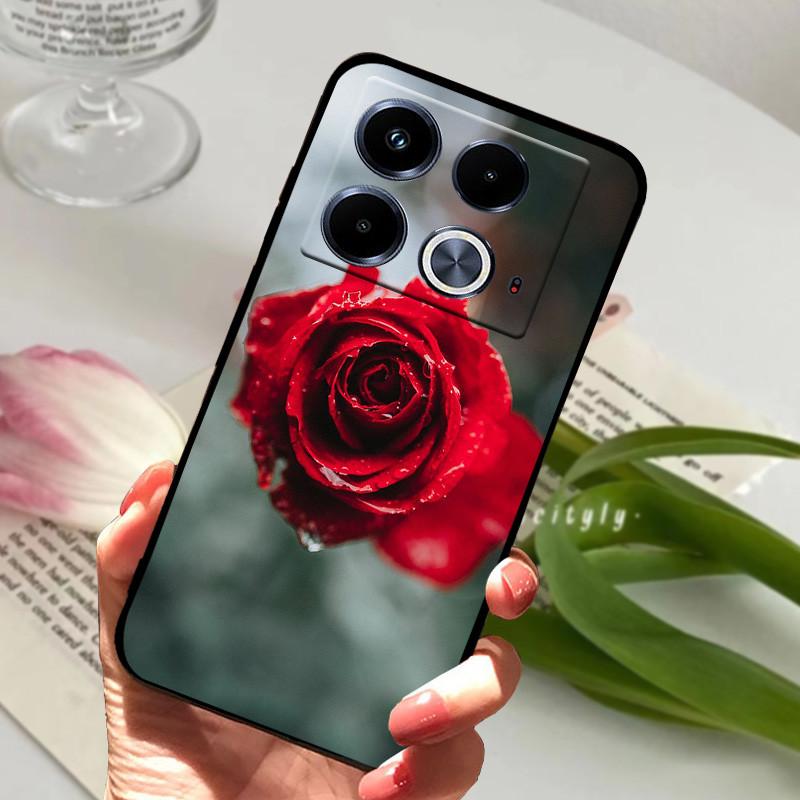 Чехол для Infinix Note 40 из мягкого силиконового ТПУ с рисунком животных, защитный чехол для Infinix Note 40 Pro 4G 5G 40 Pro Plus.