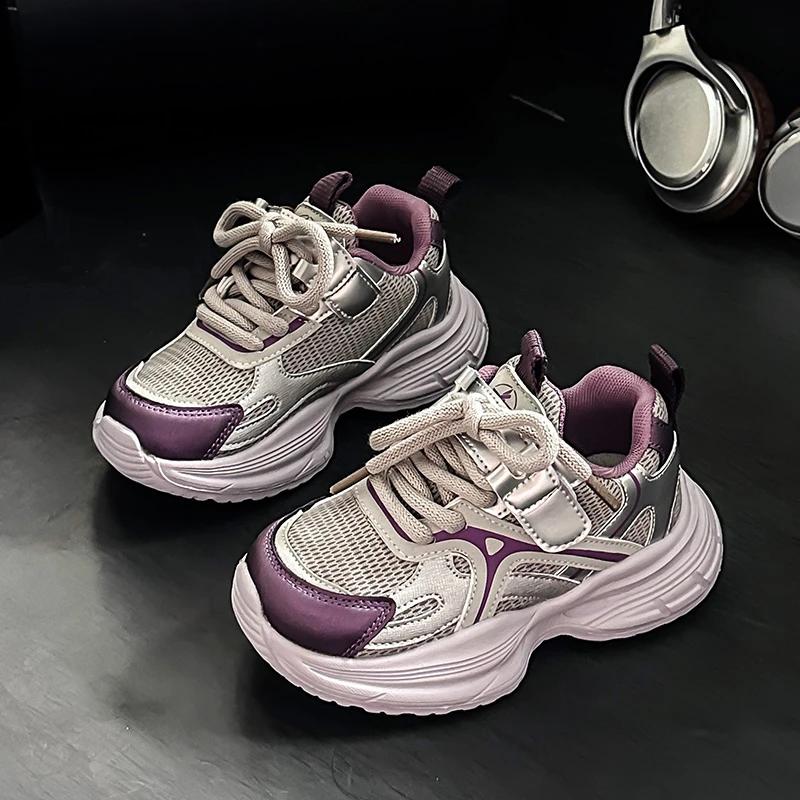 2024 Children Casual Sneakers for Girl Boy Autumn New Fashion Korean Style Soft Bottom Anti-slippery Versatile Chic Sports Shoes