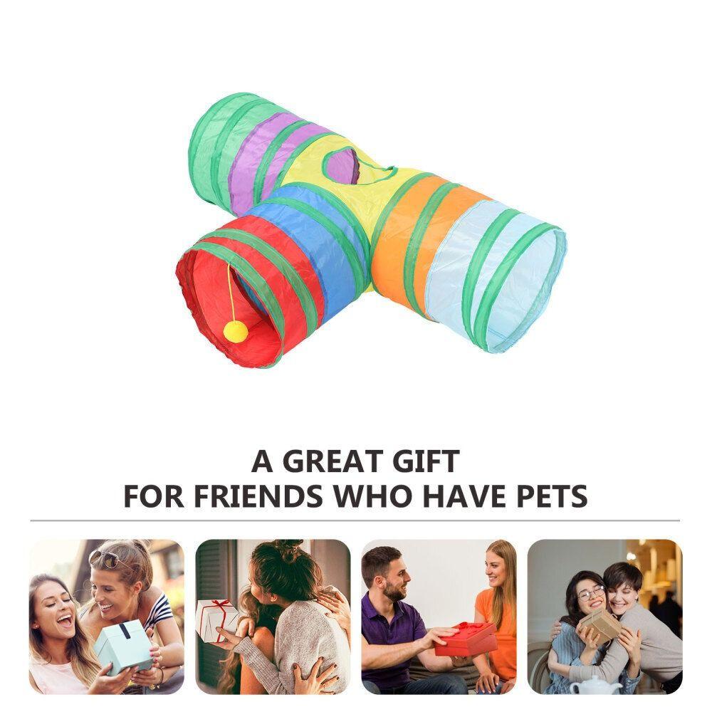Pet Supplies Cat Play Tunnel Tube Collapsible Hamster House Tunnel For Pet Gerbil Rat Small Animals
