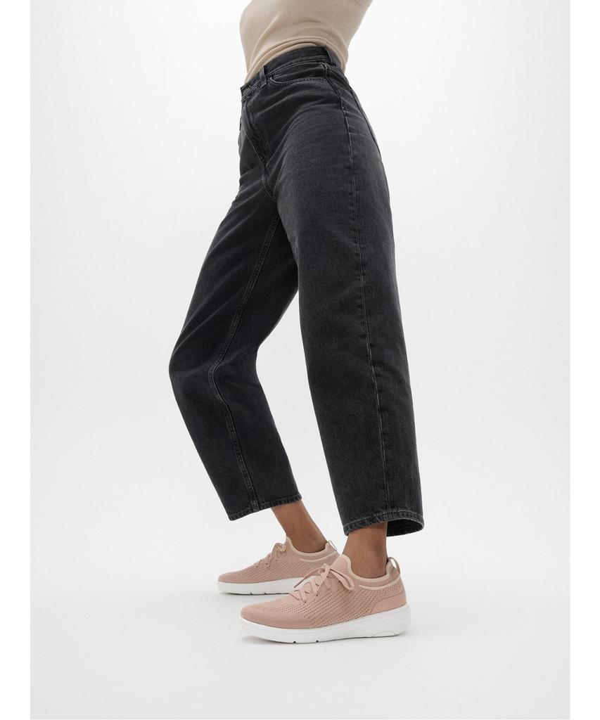 Fitflop Women'S Super-Q Knit Slip-On Laced Sneakers - Beige Buff/Rose Gold (Ft61K2N027)