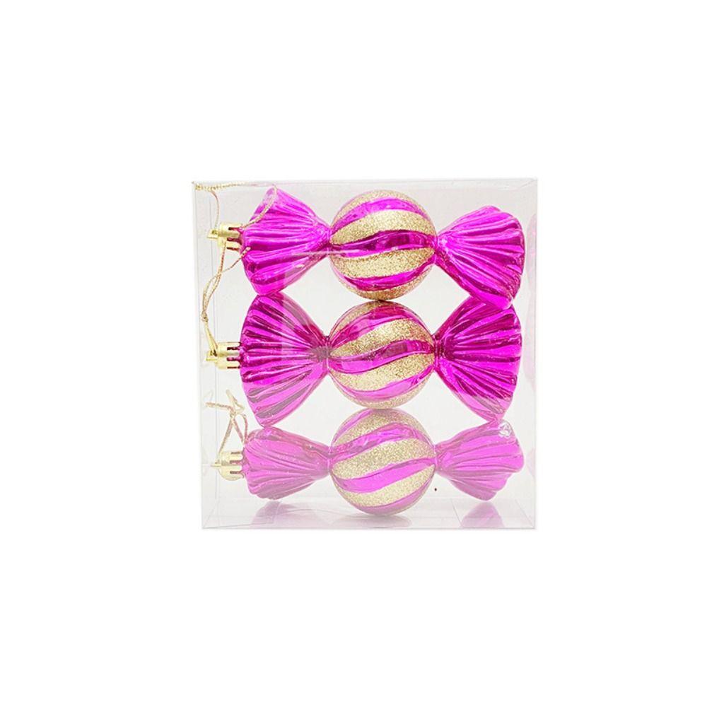 5 цветов Рождественские конфеты шары Украшение Пластиковая елка подвеска Рождественские елочные украшения