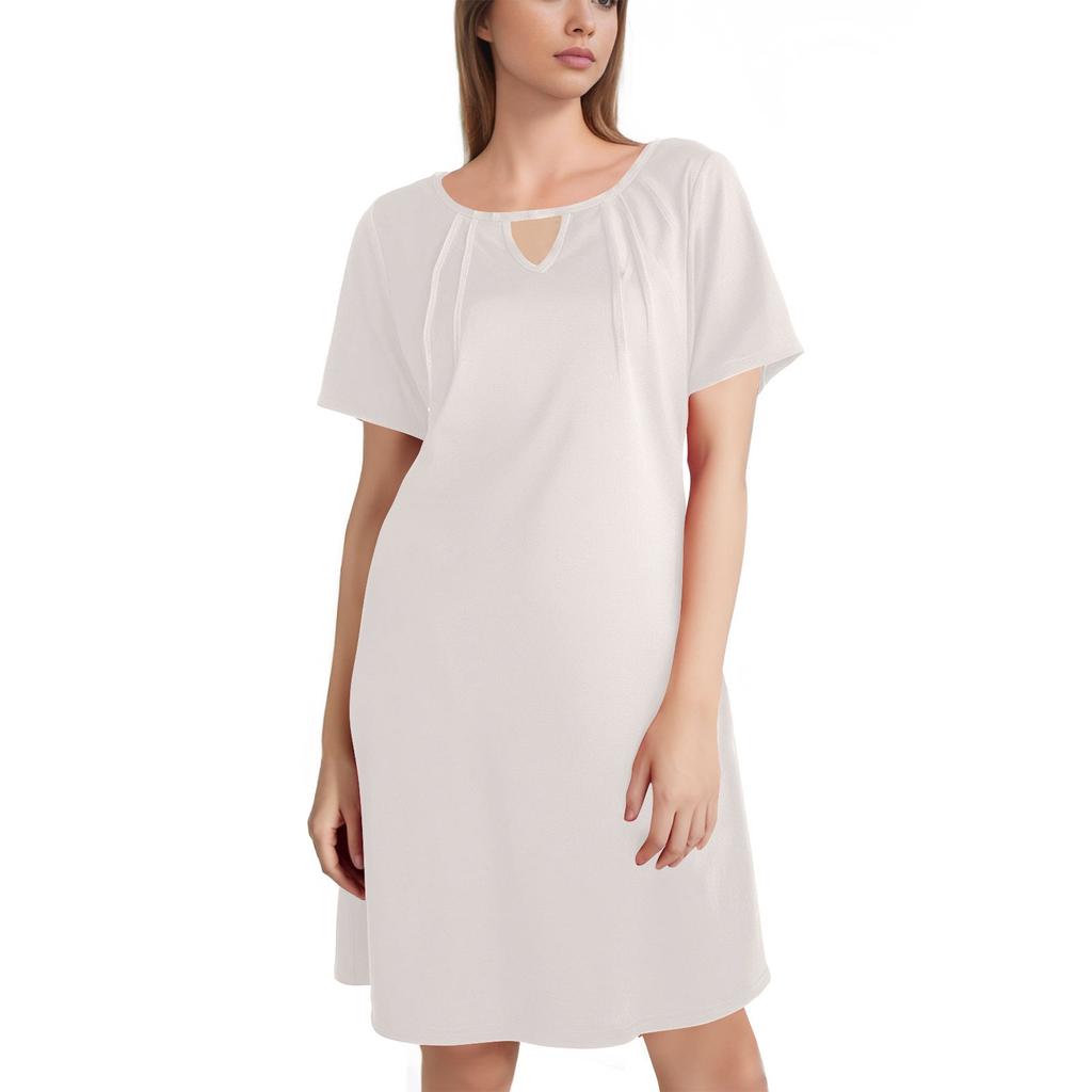 Women's Dresses Short Sleeve Casual Homecoming Vacation Beach T-Shirt Dresses