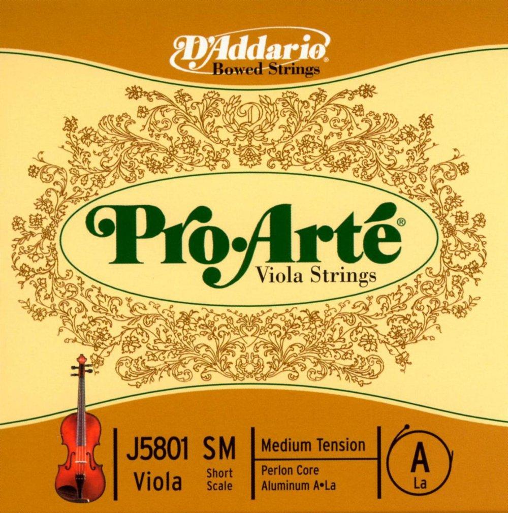 Для альт viola J5801 Medium D'Addario Pro-Arte струна A, SM, Натяжение.