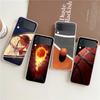 Прозрачный чехол для телефона с номером баскетбольной корзины для Samsung Galaxy Z Flip 4 Тонкая высокопрочная поликарбонатная накладка для Galaxy Z Flip 3 5G