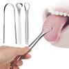 Stainless Steel Tongue Scrapers Tongues Cleaner for Adults Kids Portable Tongue Coating Remove Mouth Cleaner Cleaning Tools