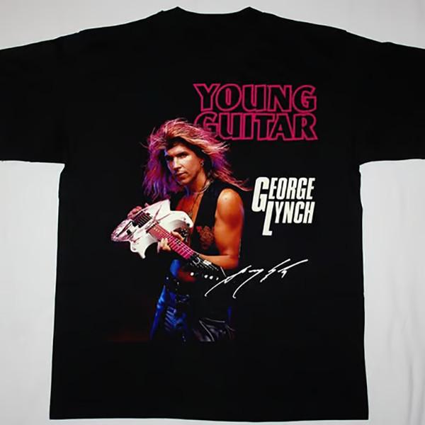 Lynch Mob George Lynch Young Guitar Signature Shirt Black Unisex S5xl