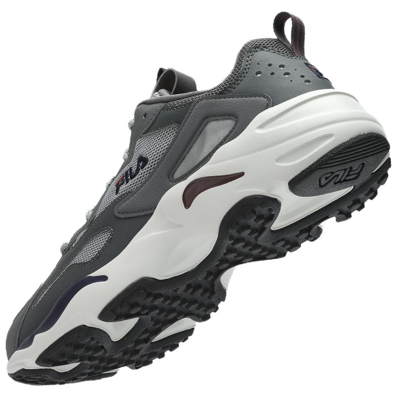 Новые прочные дышащие легкие мужские повседневные кроссовки FILA с низким верхом, серые F12M422113FHQ