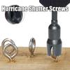 High-carbon Steel Shutter Drill Bit 1/4" Wing Nuts Driver Bit Panels Butterfly Screws Socket