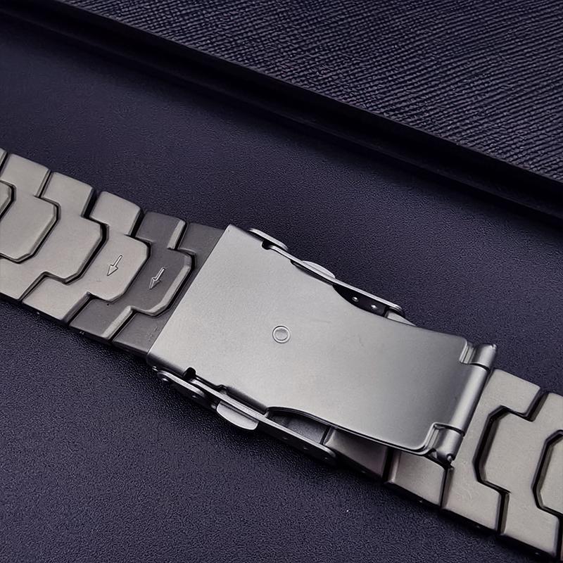 Роскошный титановый ремешок для Apple Watch Ultra 2 49 мм 45 мм 41 мм 44 мм 40 мм 38 мм мужской деловой ремешок для iWatch Series 9 8 7 6 SE 5 4 42 мм браслет