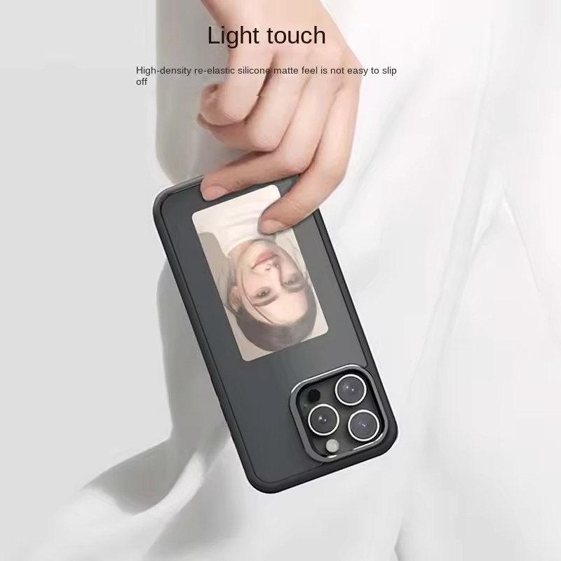 Чехол для телефона с экраном E-Ink и функцией NFC, четырехцветный дисплей, беспроводная передача данных, 3,7-дюймовый экран для iPhone 13 14 15 16 Pro Max