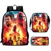 Wolverine Deadpool Movie Characters Trendy Cartoon Printed Backpack Student