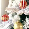 24Pcs/Box Plastic Christmas Colored Balls Electroplated Christmas Tree Hanging Pendant  for Home