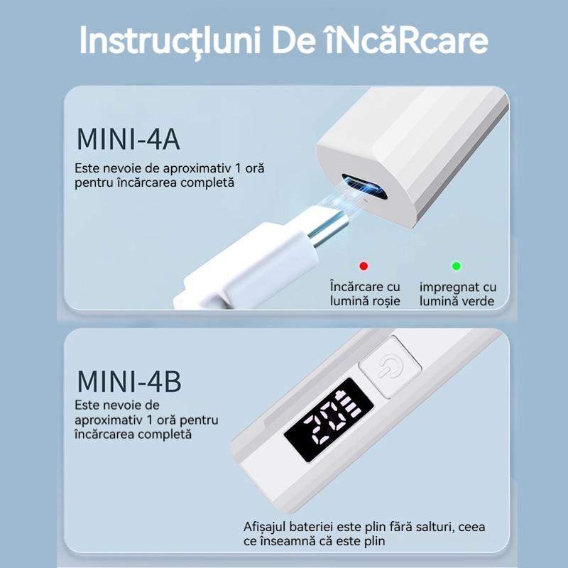 Mini Portable UV LED Nail Lamp 5W Rechargeable Timer Smart Screen Type-C Charging for Gel Nails DIY Press-On Nails White