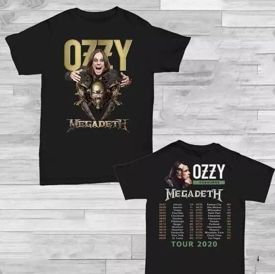 Ozzy Osbourne T Shirt Megadeth 2019 No More Tours 2 Size Unisex T-Shirt