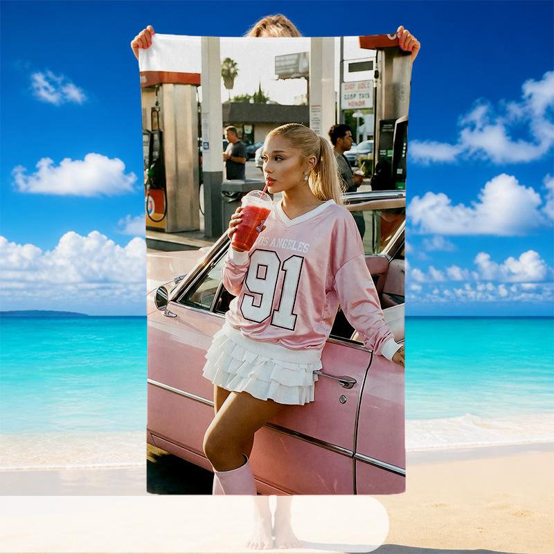 Ariana Grande Beach Towel, Soft Large Absorbent Towel For Beach Swimming Pool Travel Vacation