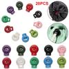 20pcs 18*15mm Sportswear Accessories DIY Plastic Stopper Cord Lock Bean Apparel Shoelace Toggle Clip