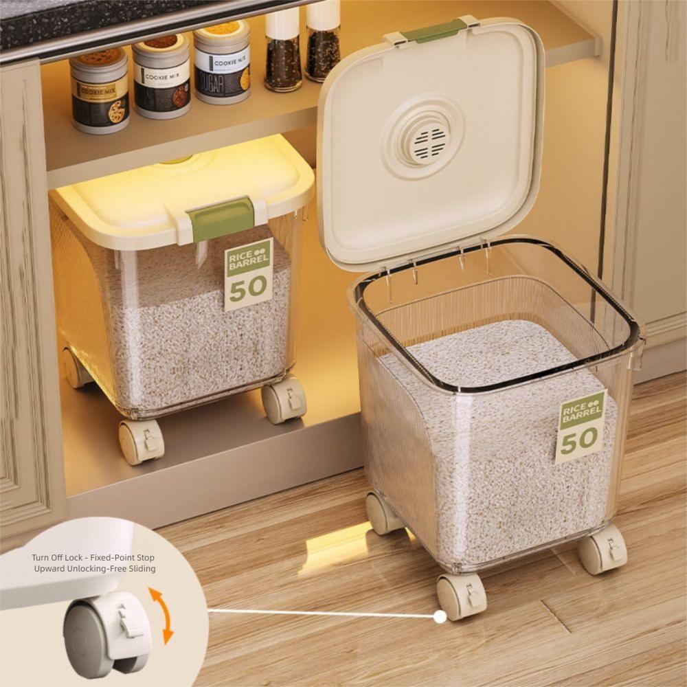 Moisture-proof Rice Bucket Leakproof Cereal Container Creative Food Container