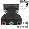 3RCA RGB Female To HD 15-Pin VGA Style Component Video Jack Adapter Conventer
