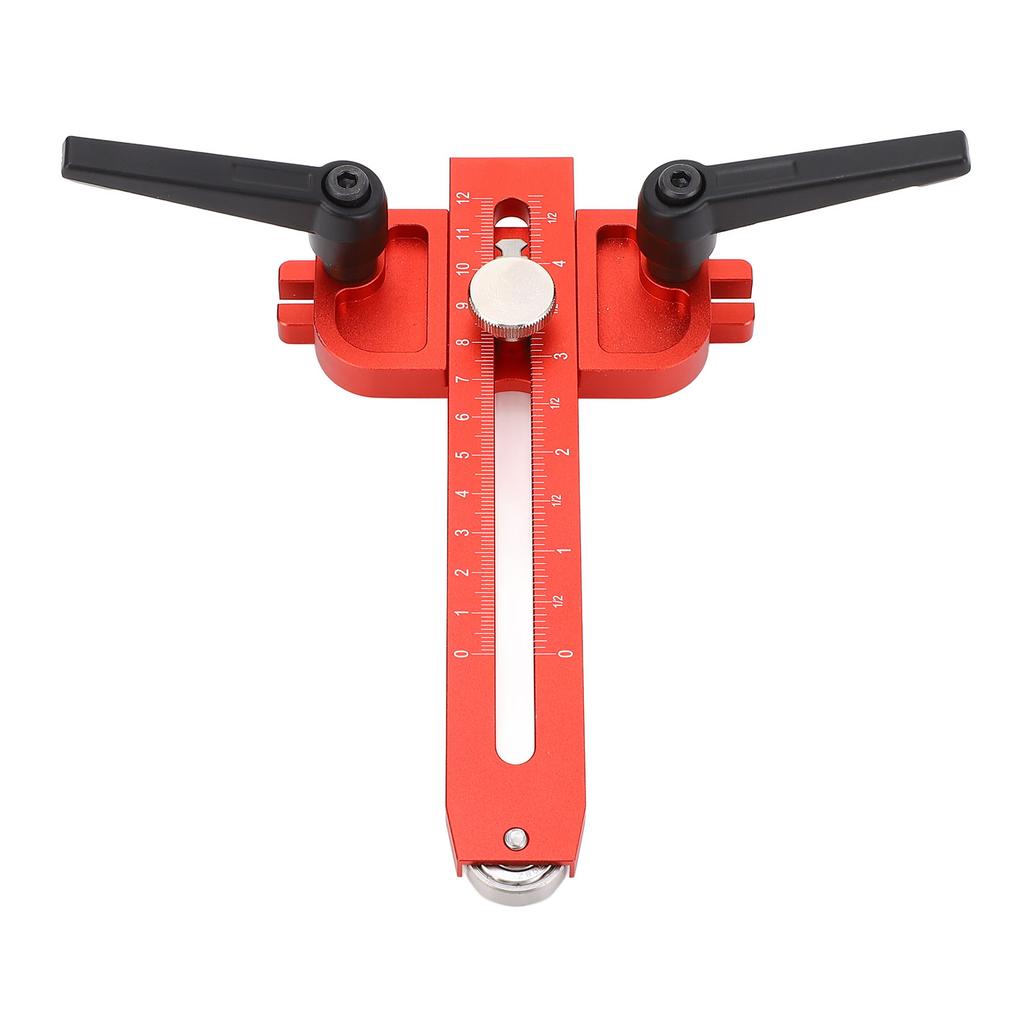 Направляющая для настольной пилы с роликом, двойной шкалой, для деревообработки, тонкая направляющая для продольной резки, подходит для 34x38