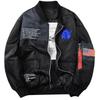 Male Bomber Jacket Men Pilot Jacket Badge Embroidery Baseball Jacket Double Sided Motorcycle Coat