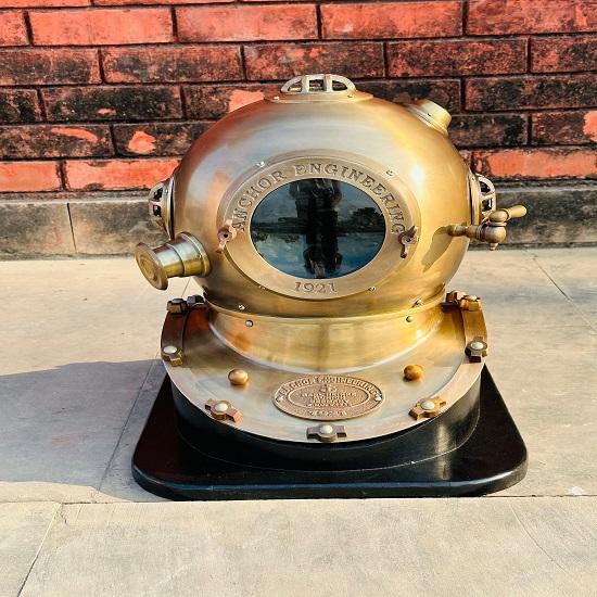 Водолазный шлем Anchor 1921 Anchor Engineering Водолазный шлем Коричневый водолазный шлем Шлем морских водолазов.