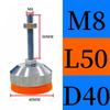 Adjustable M8×50mm Heavy Duty Leveling Feet With Rubber Pads For Furniture And Equipment T For Floor Protection