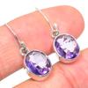 Подарочные серьги из стерлингового серебра 925 пробы с натуральным африканским аметистом, 1 дюйм, y0J25