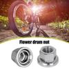 Texture Fixed Gear For Dead-flying Drum Hub Fastening Cycling Drum Screws Bicycle Hub Nuts M9 M10