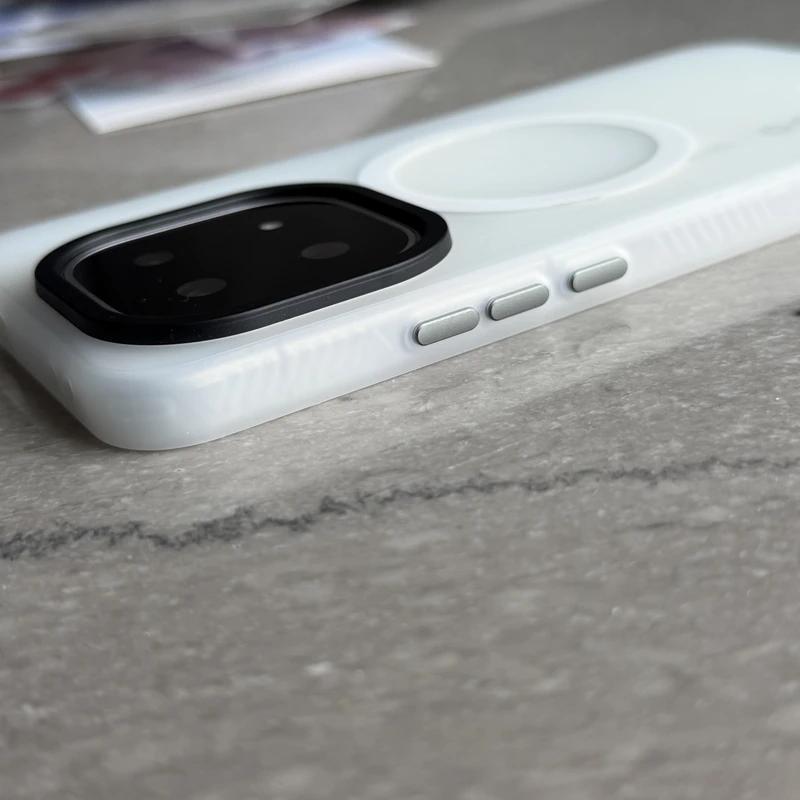 Чехол для VIVO IQOO 15 Матовый Прозрачный Жесткий Магнитный Акриловый Защитный Задний Чехол для iQOO15 5G Ударопрочный Бампер