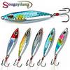 SOUGAYILANG Jig Fishing Lure Sinking Metal Spoon Micro Jigging Bait for Saltwater Freshwater Fishing