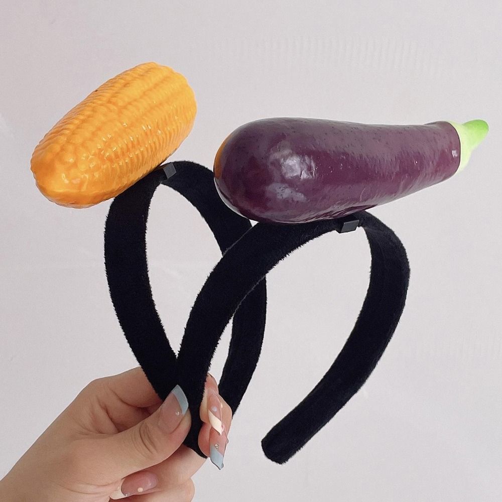 Potato Fruits Headband Tomato Vegetable Hair Bands Funny Simulated Food Hair Hoop Female/Girls