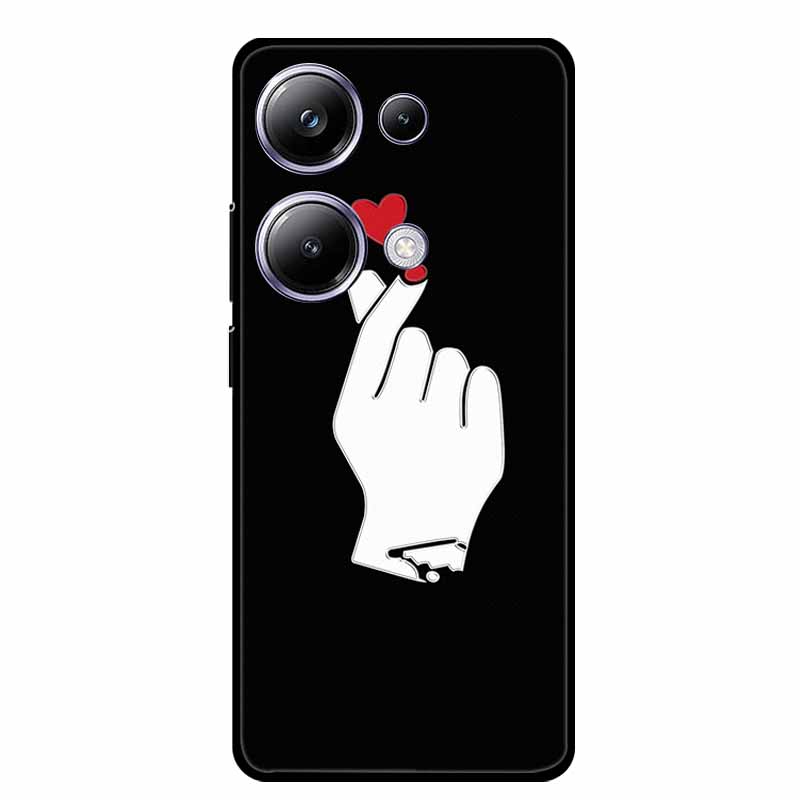 3D Тисненый Чехол Для Телефона Xiaomi Poco M6 Pro Цветочный Силиконовый Мягкий Задний Чехол Для Xiaomi Poco M6 Pro Чехол PocoM6 M 6 Pro Capa
