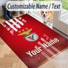 Custom Text Printed Rug Benfica FC Non Slip Floor Carpet For Home Room Decor
