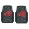 BONFORM Автомобильные Резиновые Коврики Дизайнерские для Переднего Комплекта Ковриков, Сидений, 2, Водонепроницаемые, 48x65см, Красный, 6449-80RE