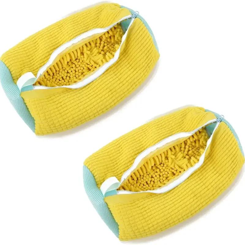 1/2pcs Washing Shoes Bag Cotton Laundry Fluffy Fibers Easily Remove Dirt Washing Bags Anti-Deformation Shoes Clothes Organizer