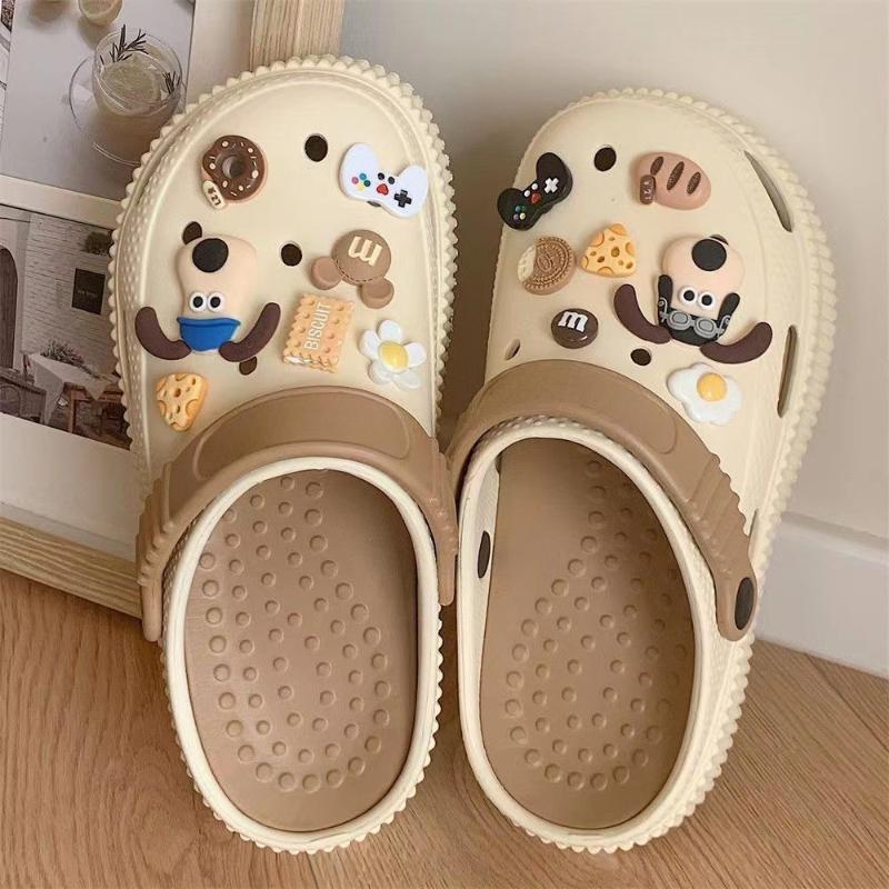 Очарование для обуви, булавки «сделай сам», милая мультяшная собака, украшение, пряжка для обуви с отверстиями, набор подвесок, аксессуары, подарок для мальчиков и девочек