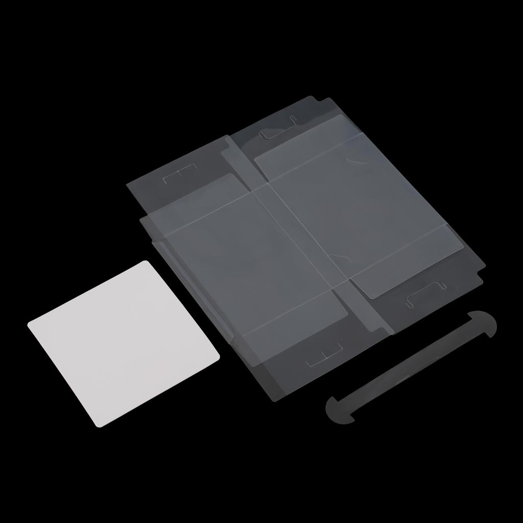 50Pcs Disposable Clear Cake Boxes with Lids, 6x6inch Food-Grade PET Plastic Bakery Packaging for Cake Cookie Pastry