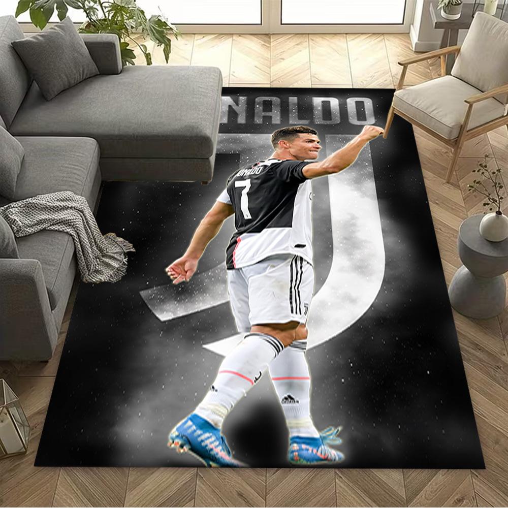 Ronaldo's Legacy Football Area Rug Design for Playrooms Hallway Game Room Study room Anti-slip Rug Anime Office Decor