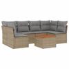 VidaXL Salon de Jardin avec Coussins 7 pcs, Canapés de Terrasse, Ensemble de Meubles de Patio, Mobilier d'Extérieur, Mélange 3255891