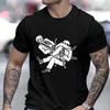 Funny Skeleton Print Christmas Mens T-Shirts Top Summer Fashion Men O-Neck Tees Shirt Brazilian Jiu Jitsu  BJJ Print Tee