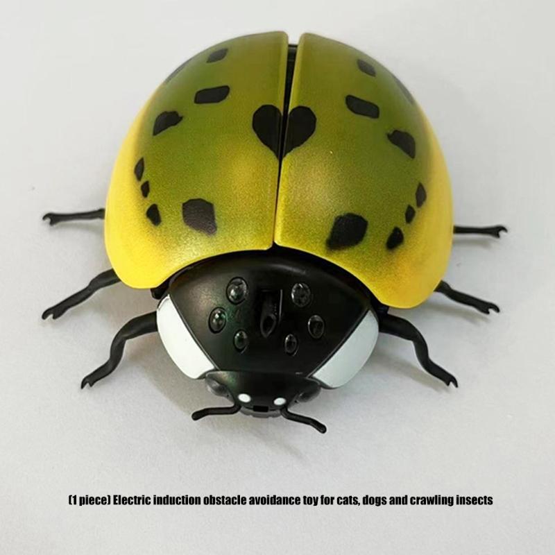 Electric Movement Cats Dog Chasing Toy With AntiCollision Sensors And Quiet Operations Obstacle Avoidance Insect for Pet