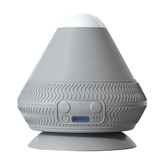 Электрический массажный мяч с присоской, 2 режима, регулируемый подогрев, вибрационный массажный мяч, тип C, перезаряжаемый, для всего тела, для снятия боли, фасциальный массажер