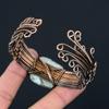 Larimar Pure Copper Wire Wrapped Ювелирные изделия ручной работы Браслет Регулируемый для свадебного подарка