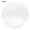 10 шт. прозрачные пластиковые блюдца для растений, поддоны для капель круглой формы, не легко деформируются, прозрачные комнатные горшки для цветов, тарелка, тарелка